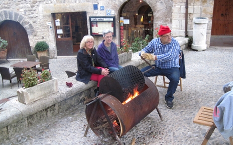 Roasted chestnuts in Besalu